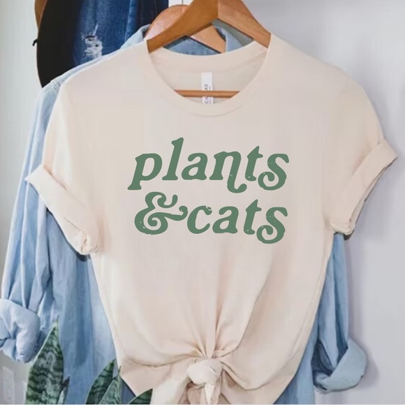 NEW Plants and Cats Shirt - Picture 3 of 3